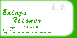 balazs nitsner business card